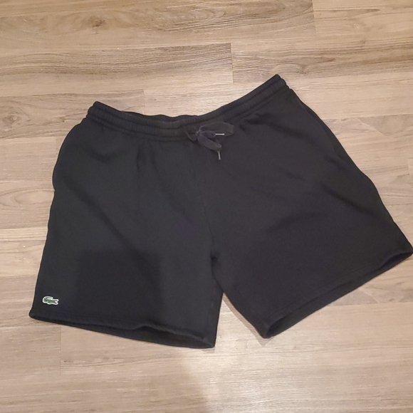 black lacoste shorts mens